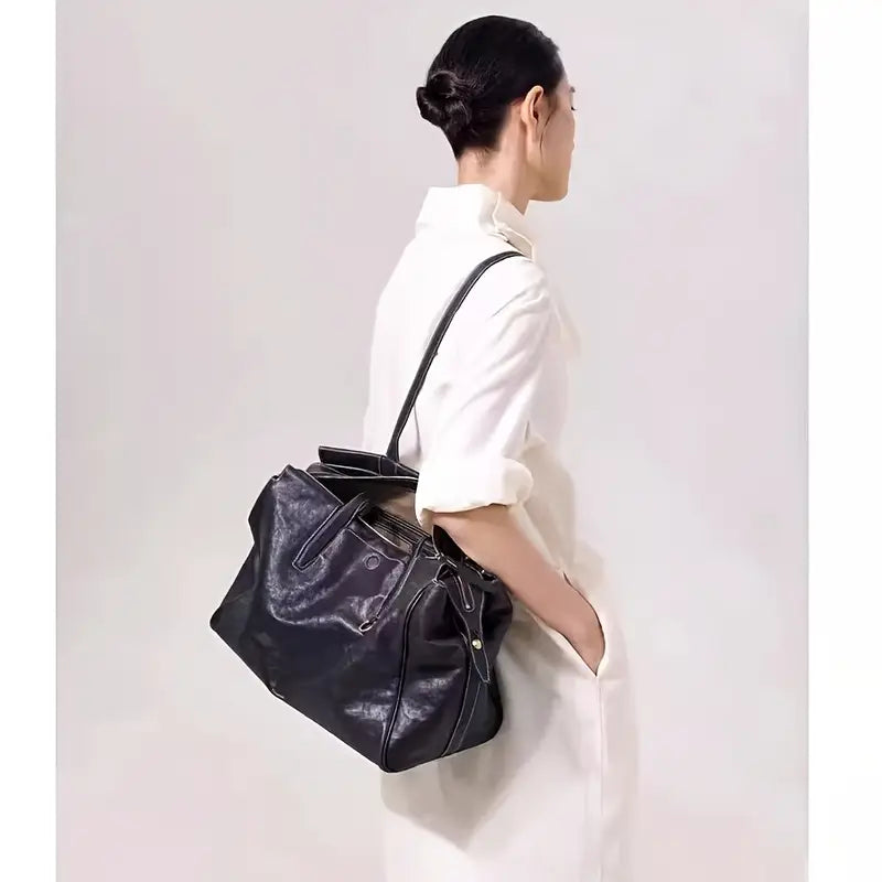 Leather Tote Bag for Women Ava