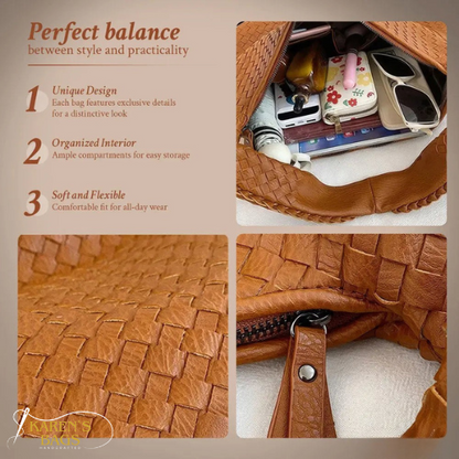 Woven Hobo Bag - Evelyn's Timeless Style